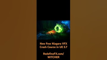 New Free Niagara VFX Crash Course in Unreal Engine 5.7. Grab it at RedefineFX.com/witcher