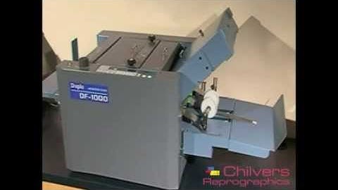 Duplo DF-1000 Suction Feed Paper Folder