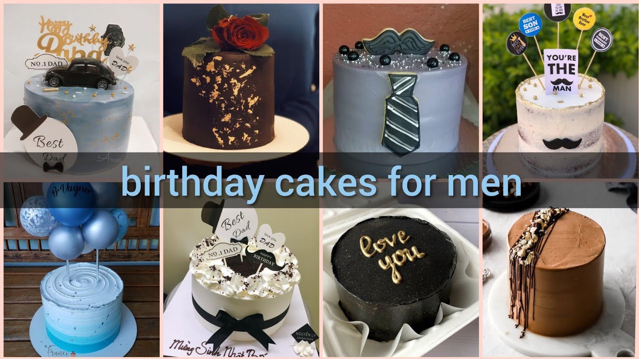 Simple birthday cakes for men // Birthday cake ideas for men ...