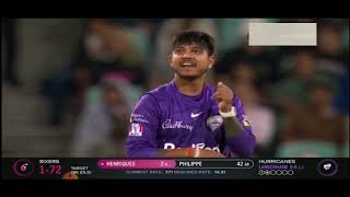 Sandeep lamichhane Wow amazing bowling 2 catch Miss 2nd game BBL2021