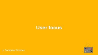 User focus - IB Computer Science Syllabus