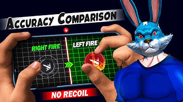 AUTO HEADSHOT ACCURACY COMPARISON 🎯 RIGHT FIRE BUTTON VS LEFT FIRE BUTTON🔥 FREE FIRE