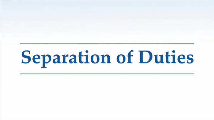 Fraud Series: 3. Separation of Duties - DayDayNews