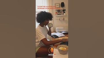 Cluttered Workspace is a Distraction (Ep7 Clear the Clutter) #shorts