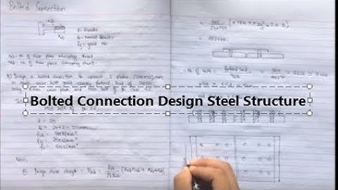 Design of Bolted Connection | Design Of Steel Structures | III/II | IOE | TU