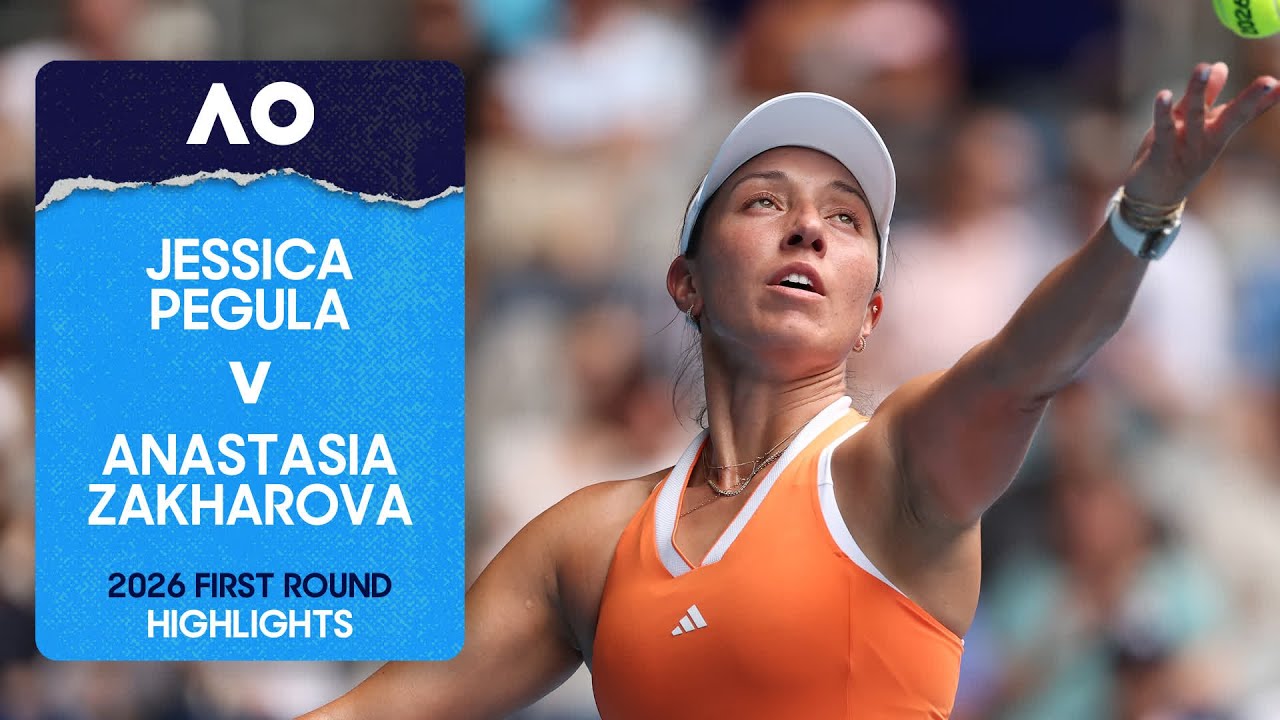 Jessica Pegula v Anastasia Zakharova Highlights | Australian Open 2026 First Round
