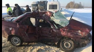 Занесло под фуру: момент смертельного ДТП на трассе «Иртыш»