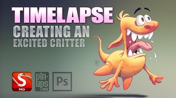 Autodesk Sketchbook Pro Timelapse : Creating An Excited Critter
