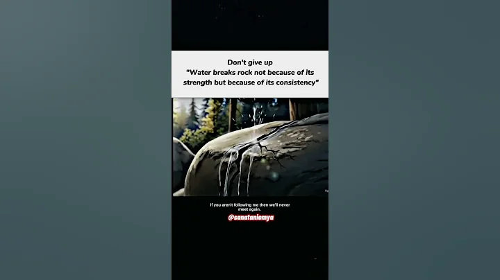 Water Breaks Rock… Not By Power, But By Consistency 💧🪨 |