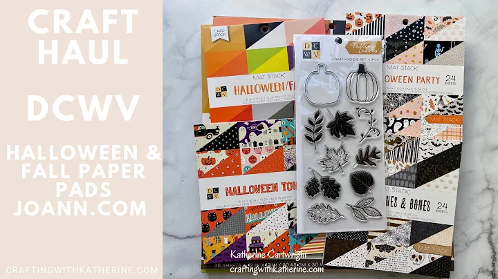 Fall Craft Haul - DCWV Fall and Halloween Paper pa...