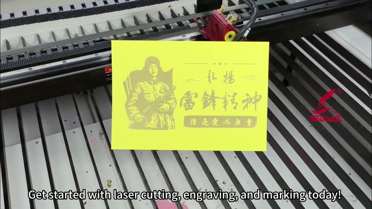 China Redsail Cardboard laser cutter machine for sales YouTube