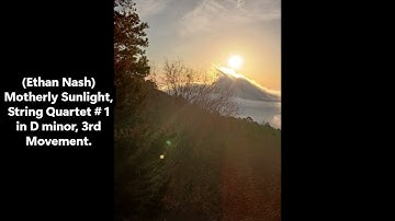 (Ethan Nash) Motherly Sunlight, String Quartet #1 in D minor, 3rd Movement.