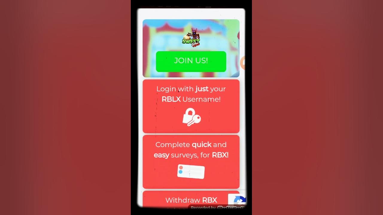 The easiest way to get robux sweet rbx.com - YouTube