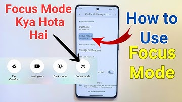 Focus Mode kya hota hai aur Kaise Use Kare | How to use focus mode on any Android Phone