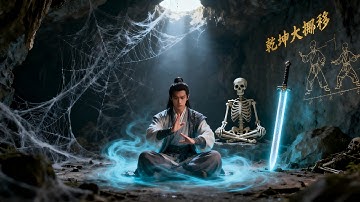 功夫電影！功夫小子被困山洞，卻因禍得福，發現傳說中的武林秘籍後武功暴漲！#kungfu #movie