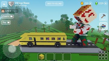 Zombie Attack School Bus - Block Craft 3d: Building Simulator Games for Free