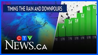 When Rain and Downpours Will be around for Maritimes Labour Day Long Weekend