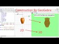 2D to 3D by GeoGebra |To create custom Surface | Surface , fitpoly Command |insert image in GeoGebra