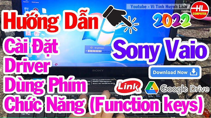 Hướng dẫn cài phím fn cho sony vaio win 8.1