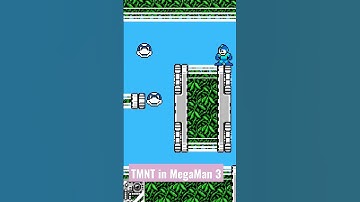 TMNT in MegaMan 3 NES RomHack #shorts