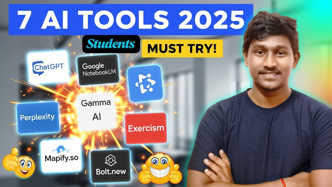 7 Best AI Tools in 2025 You MUST Try | ChatGPT, NotebookLM, Gamma AI ...