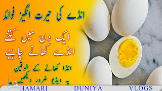 Anda Khane Ke Fayde/Fawaid/Egg Benefits Egg Khanay Ke Fayde Daily Benefits ||Hamari Duniya