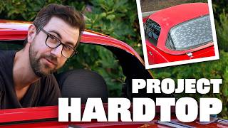 Restoring A Miata Hardtop On The Cheap Ish - Glass Install Maaco Paint