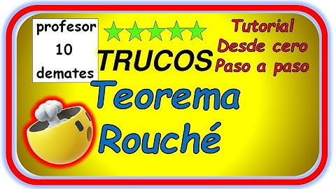 Teorema de Rouche Frobenius 🔝TRUCOS Enunciado y ejercicios resueltos Sistemas de ecuaciones lineales