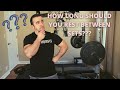 HOW LONG SHOULD YOU REST BETWEEN SETS??