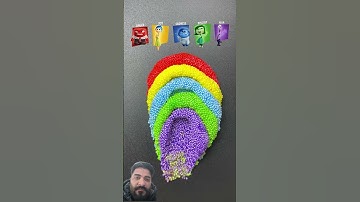 Guess the mixed emotions (Part 9) #satisfying #colormixing #sharkzhan