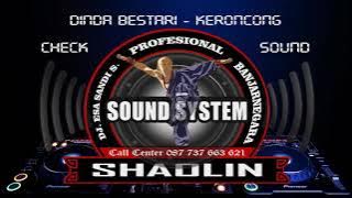 dinda bestari cek sound