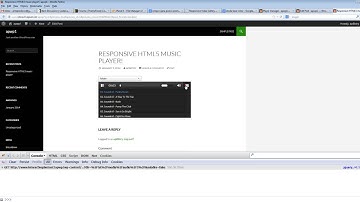 RESPONSIVE HTML5 MUSIC PLAYER