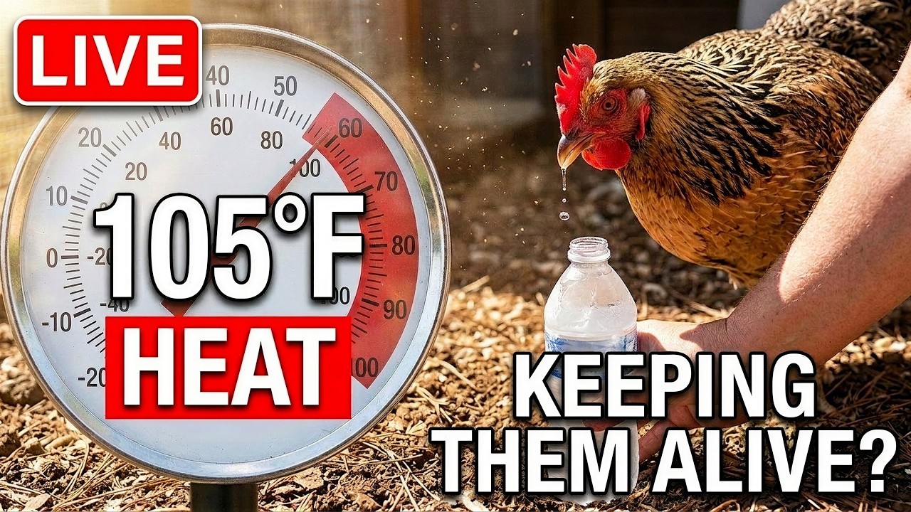Live Chicken Talk - Keeping My Chickens Alive in Extreme Mississippi Heat