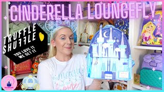 TruffleShuffle Exclusive Loungefly Mini Backpack Cinderella Castle Disney Princess FreeGift Unboxing