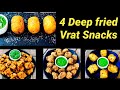 4 Vrat Snacks | Vrat/Navratri Snacks | Vrat Recipes | Navratri vrat ka khana | Flavourful Food