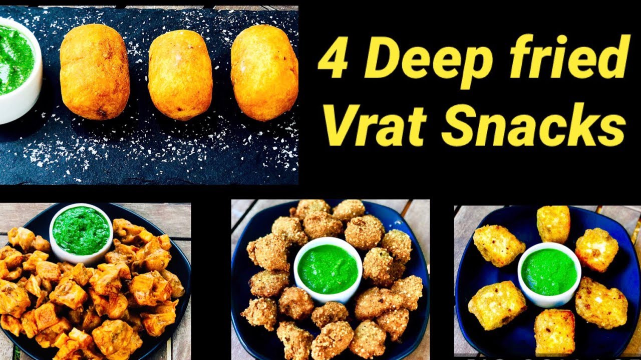 4 Vrat Snacks | Vrat/Navratri Snacks | Vrat Recipes | Navratri vrat ka khana | Flavourful Food