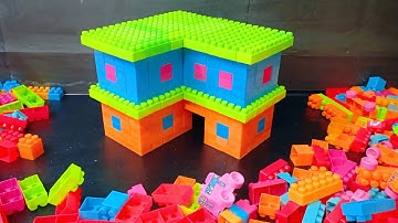 Satisfying DIY Lego 2 Story House | Lego Building Blocks Videos #buildingblockstoys #lego