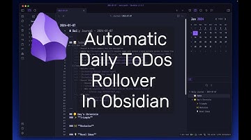 How I Rollover Daily ToDos In Obsidian