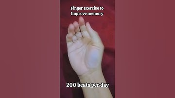 Finger Exercise to Improve Memory.