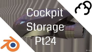 Cockpit Storage - Create a Scifi Spaceship in Blender - Tutorial Pt 24