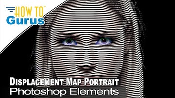How You Can Do a Displacement Map Lines Portrait in Photoshop Elements