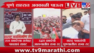 Pune Sabha Breaking | पुण्यात आज होणाऱ्या Raj Thackeray यांच्या सभेवर पावसाचं सावट : tv9 Marathi