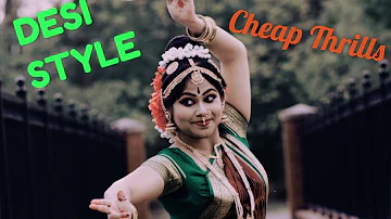 Sia - Cheap Thrills by IndianRaga | Desi style | Bharatanatyam Dance | Shikhi