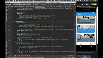 Tampilan aplikasi Adab App Flutter menggunakan Hero Animation