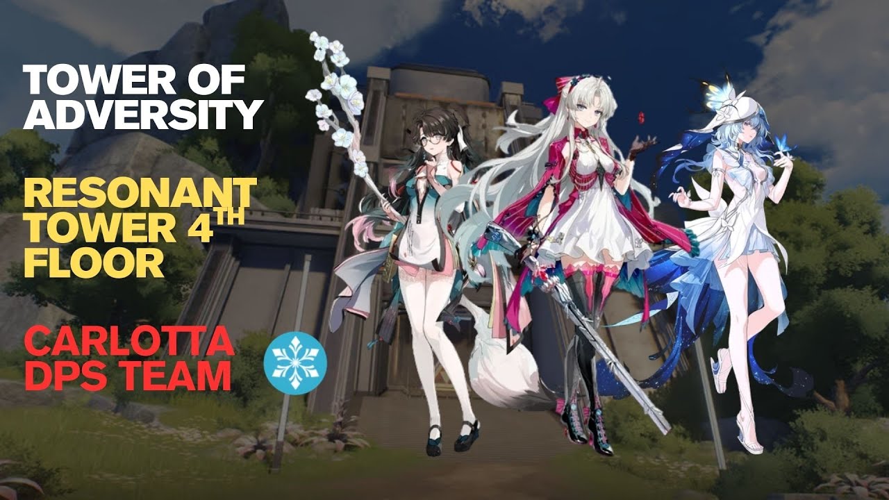 Wuthering Waves Tower of Adversity - Resonant Tower 4th Floor Run (2.8 Update) [CARLOTTA TEAM]