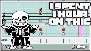 MEGALOVANIA - Undertale, but I recreated it from memory in 1 hour (Super Mario Paint Cover)