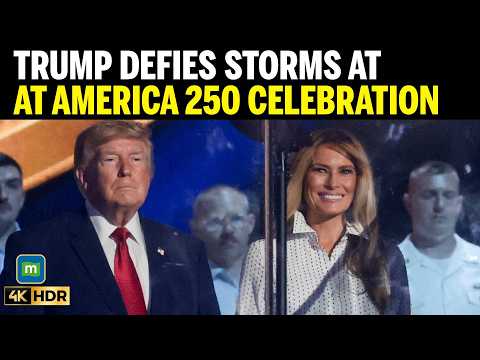 Video Trump Defies Dangerous Storms To Lead America 250 Independence Day Celebration In Washington