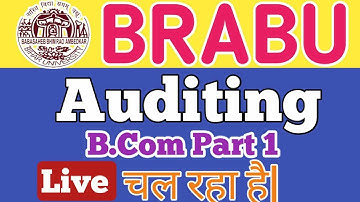 BRABU Muzaffarpur B.com-1 Auditing Exam 2022 Live 9123252985