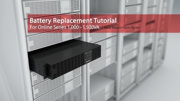 CyberPower Battery Replacement Tutorial for Online Series 1,000-1,500VA (Rack)