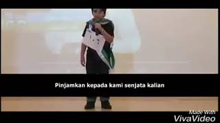 Juri sedih saat melihat menampilan anak palestina ini